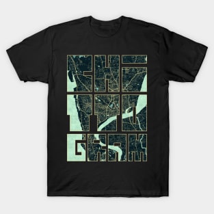 Chattogram, Bangladesh City Map Typography - Summer T-Shirt